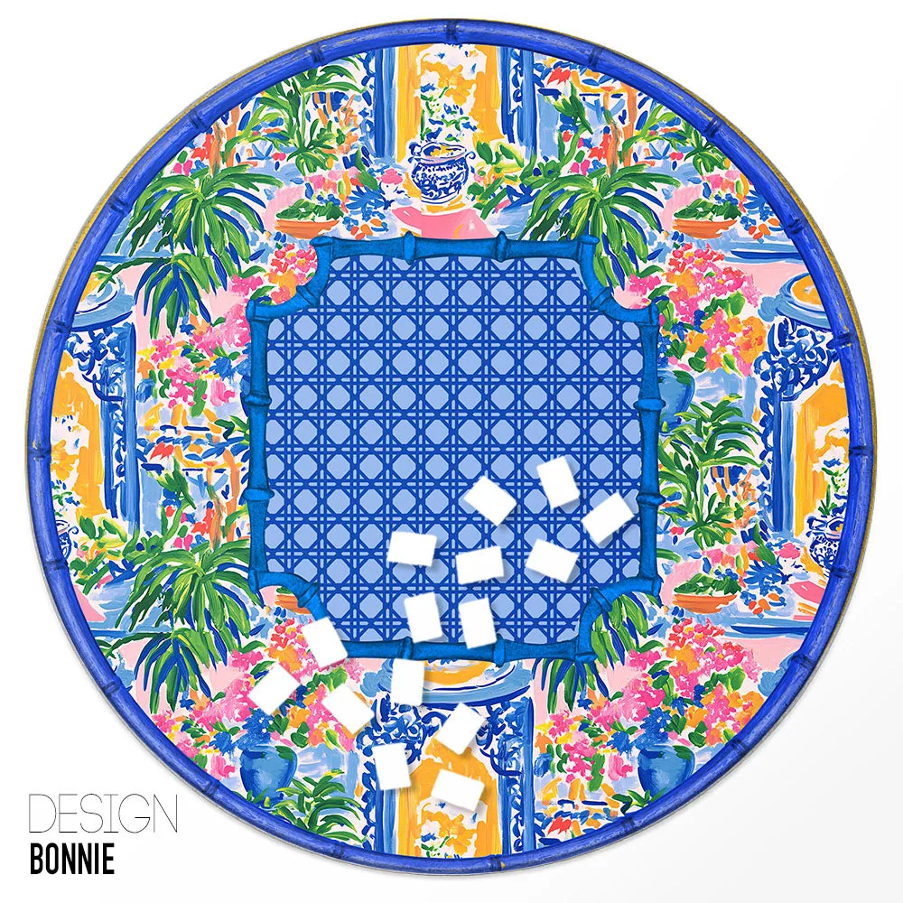 Custom Round Mahjong Mat - Bonnie