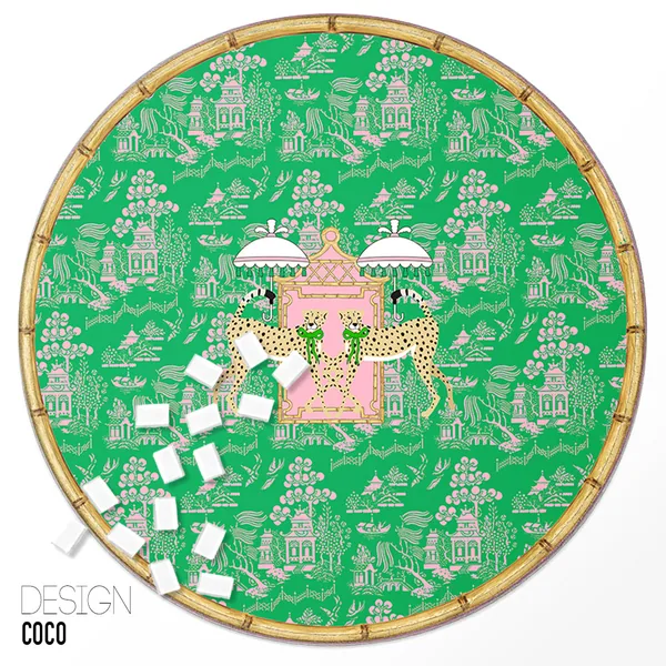 Custom Round Mahjong Mat - Coco