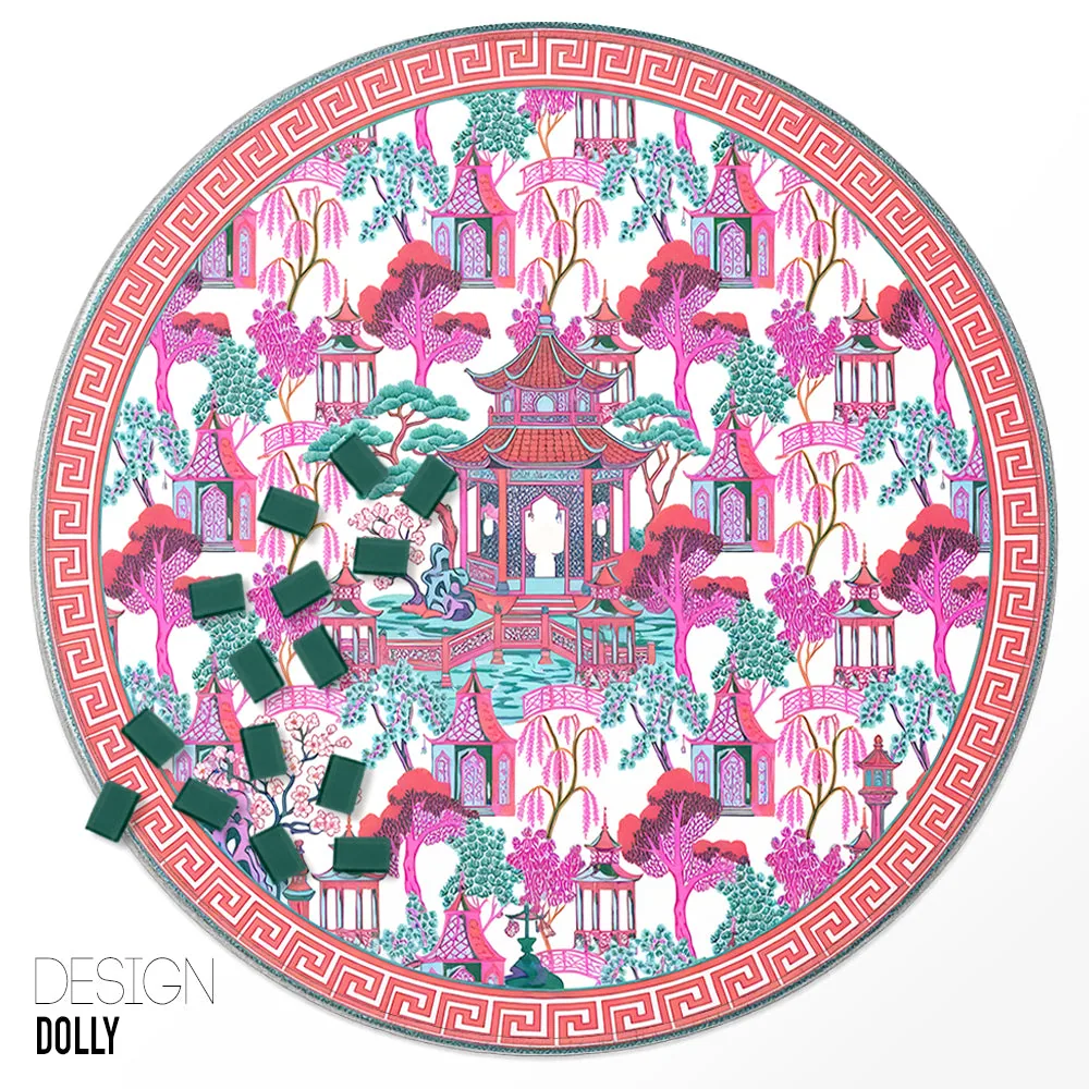 Custom Round Mahjong Mat - Dolly