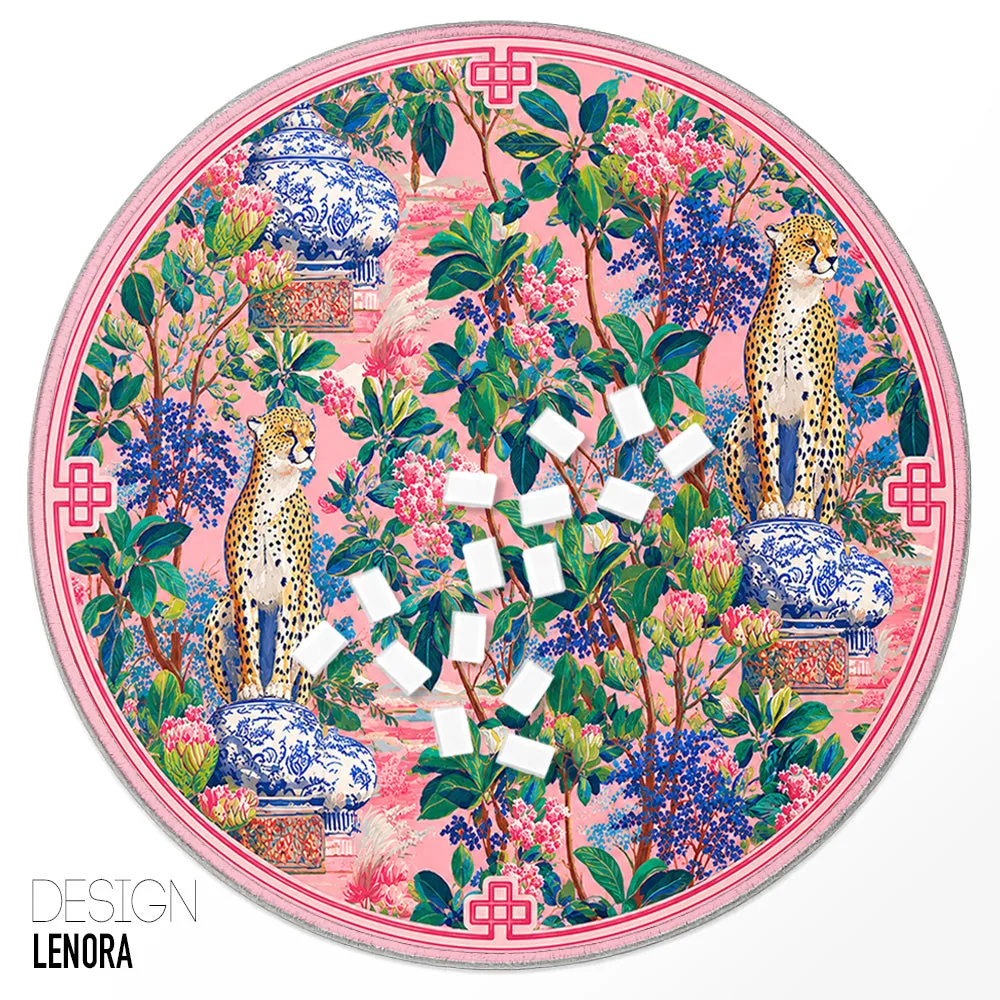 Custom Round Mahjong Mat - Lenora