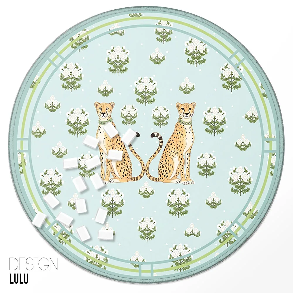 Custom Round Mahjong Mat - Lulu