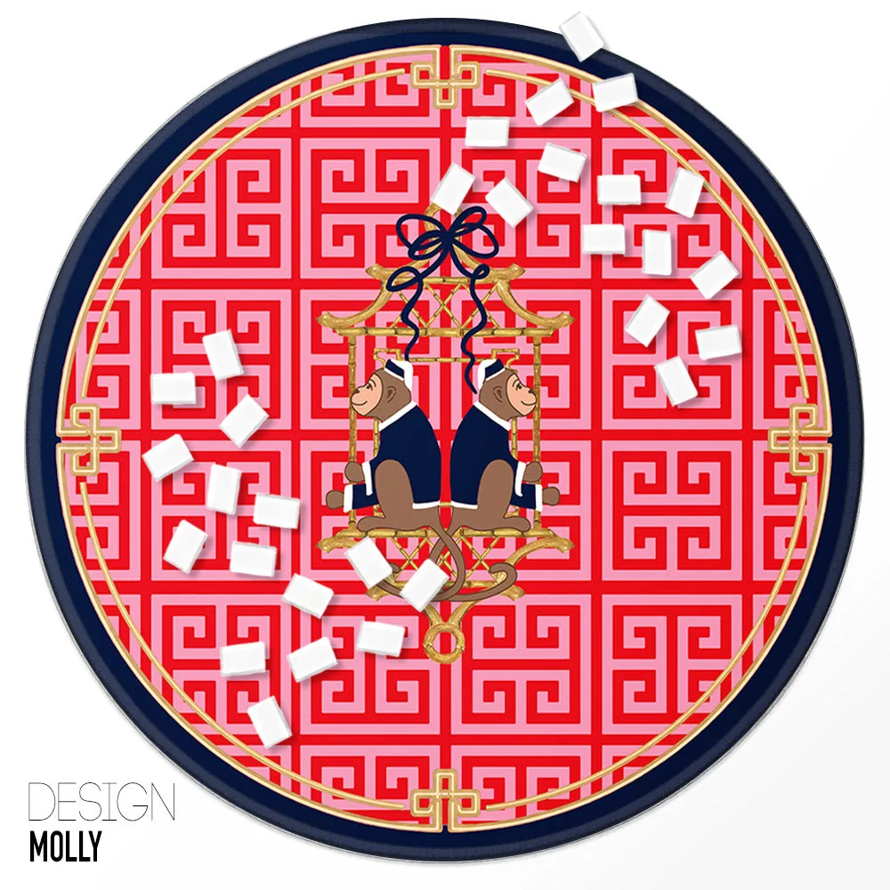 Custom Round Mahjong Mat - Molly