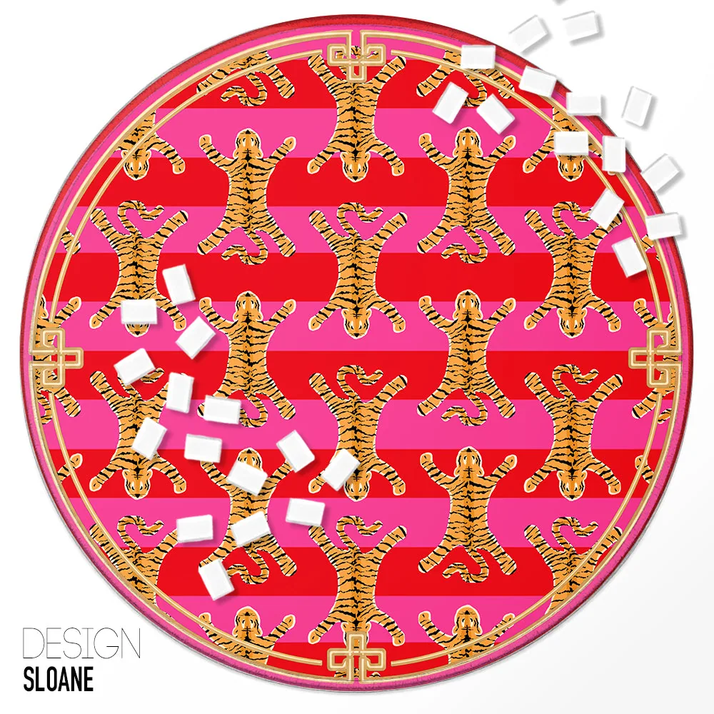Custom Round Mahjong Mat - Sloane