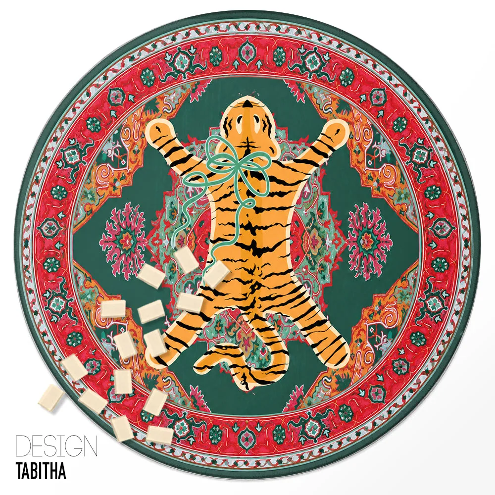 Custom Round Mahjong Mat - Tabitha