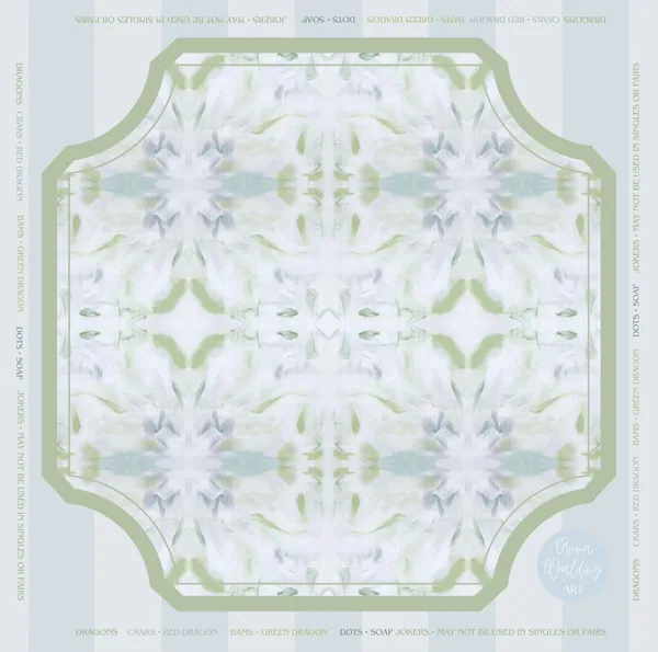 Blue Hydrangea Mahjong Mat