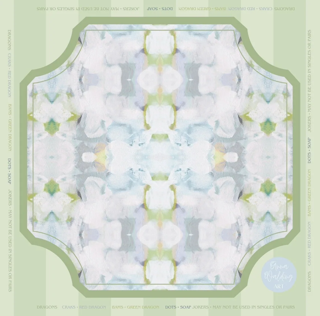 Sage Petal Mahjong Mat