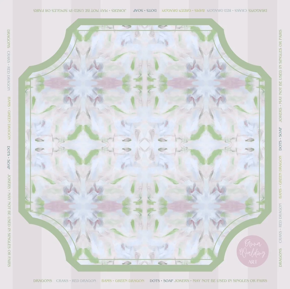 Pink Lilly Mahjong Mat