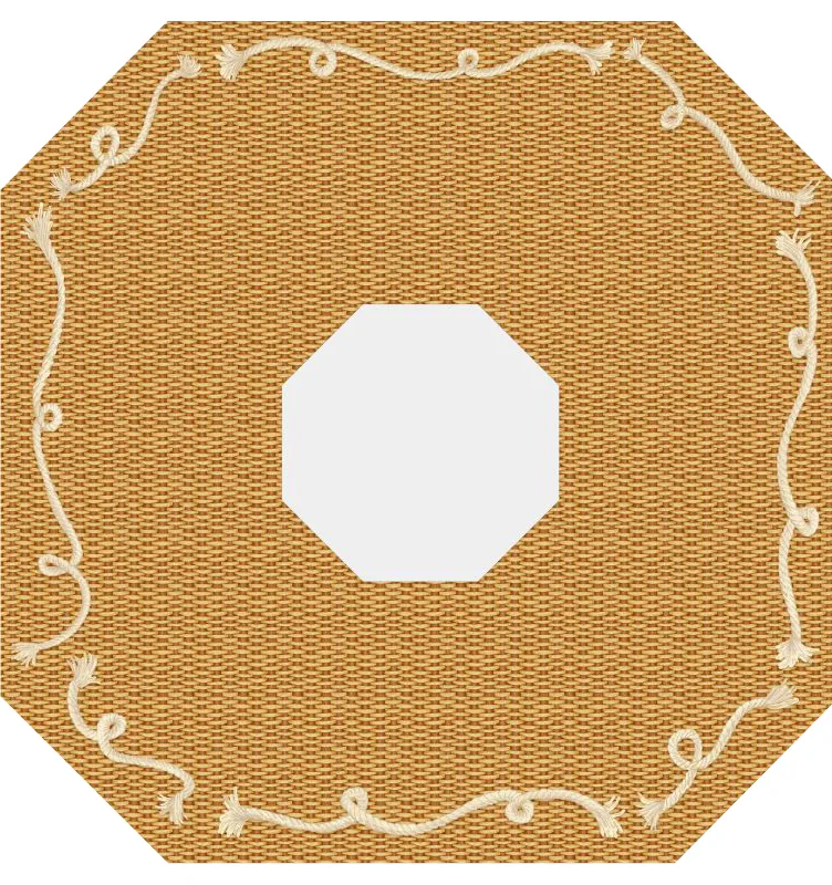 Nantucket Basket Mahjong Gaming Mat (Center Cutout)