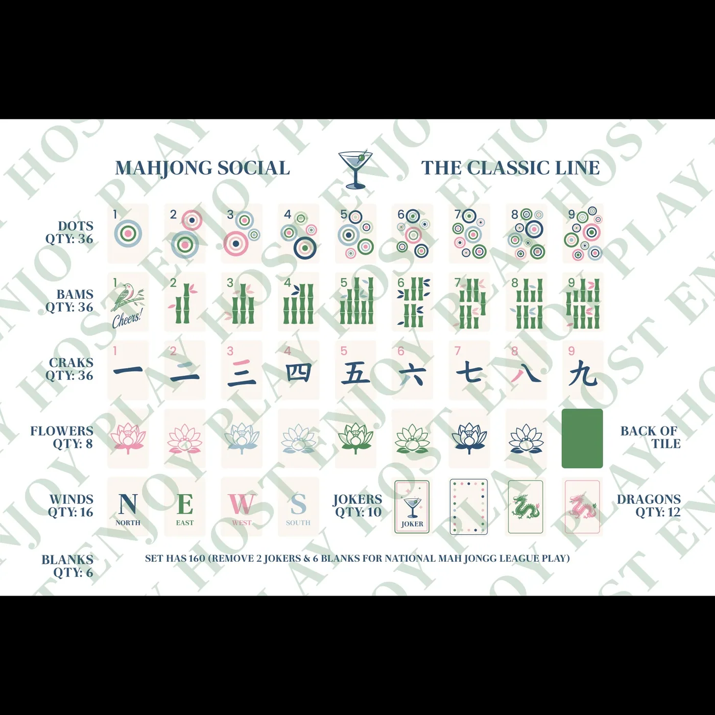 Classic Mahjong Social Tiles