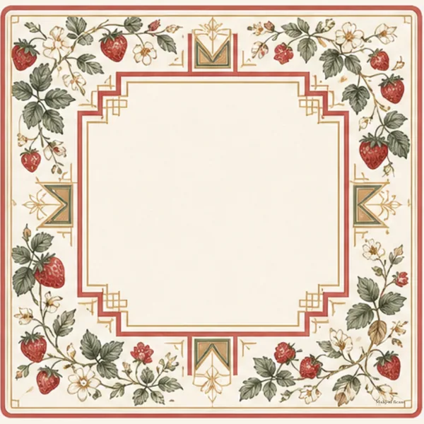 Red Strawberries - 20.6oz Textured Leatherette