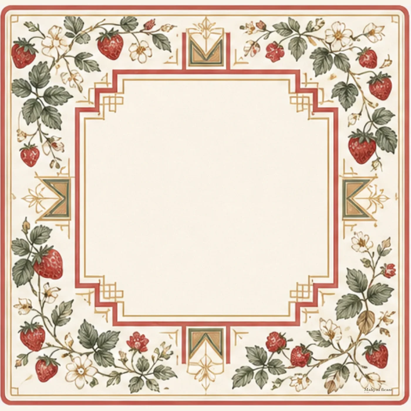 Red Strawberries - 20.6oz Textured Leatherette