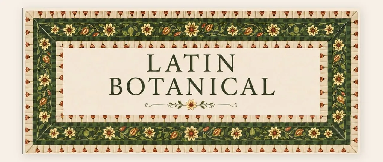 The Latin Botanical Mahjong Set