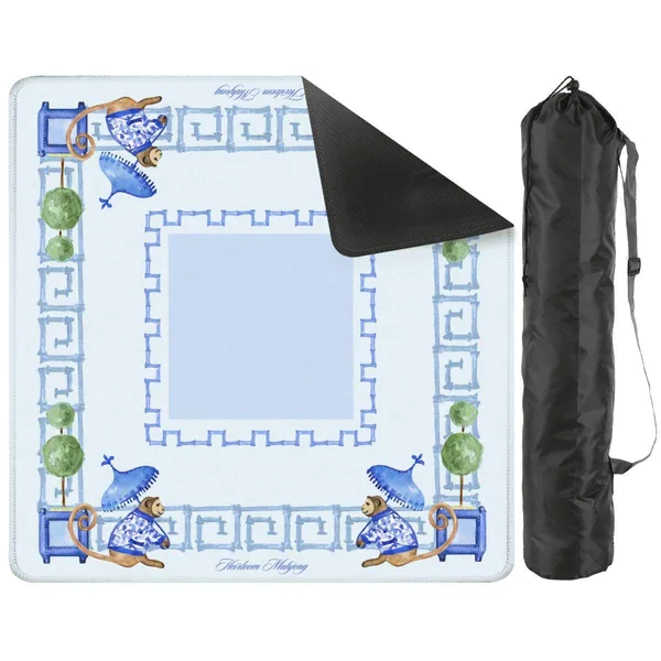 Chinoiserie Monkey Mahjong Mat