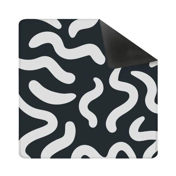 Black & White Abstract Square Mahjong Mat