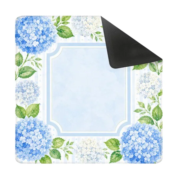 Blue Pastel Hydrangea Mahjong Mat