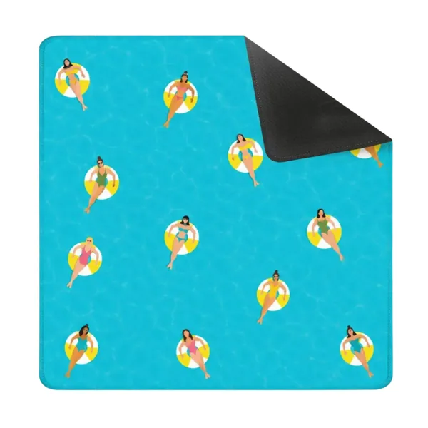 Blue Pool Float Mahjong Mat