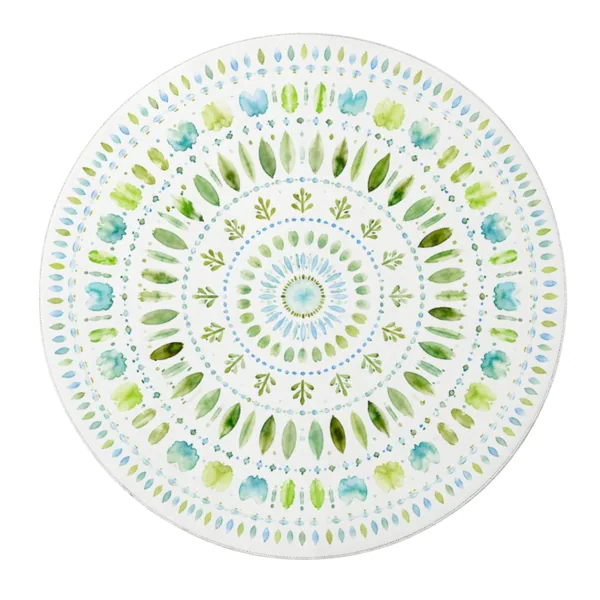 Botanical Garden Round Mahjong Mat