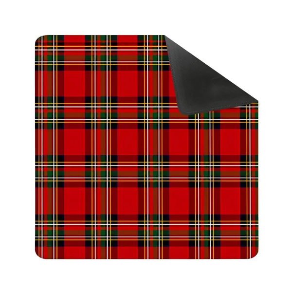 Classic Red Tartan Mahjong Mat