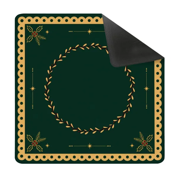 Golden Christmas Mahjong Mat