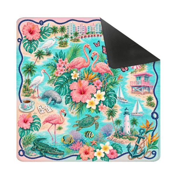 Miami Beach Vibes Mahjong Mat