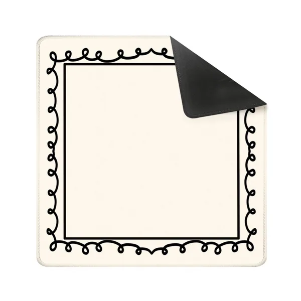 Minimalist Loop Border Mahjong Mat