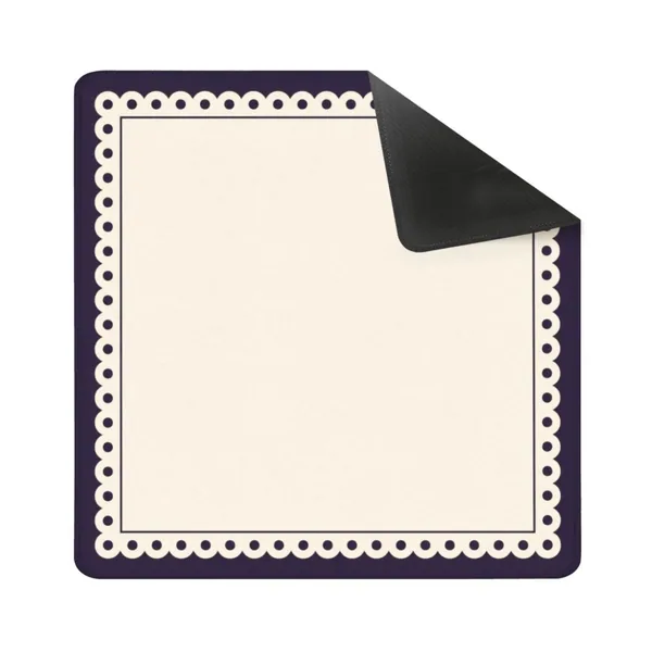 Minimalist Plum Scallop Mahjong Mat