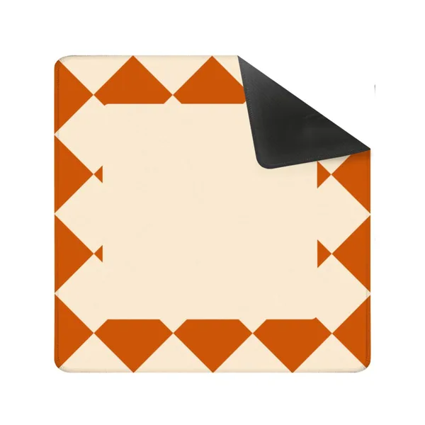 Minimalist Terracotta Diamond Mahjong Mat