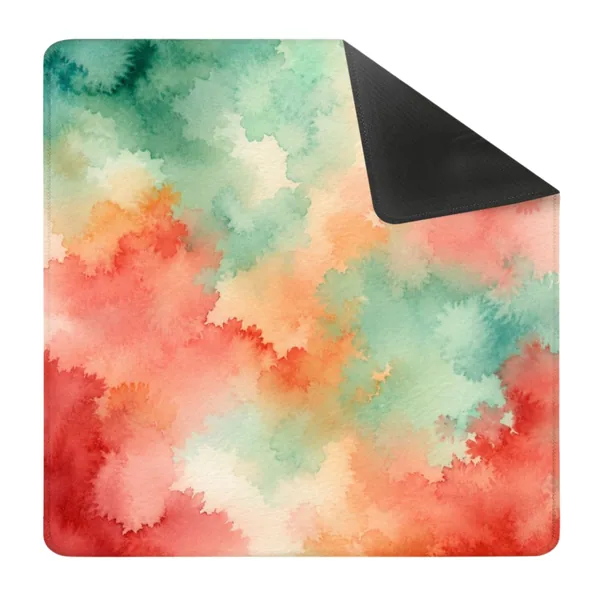 Modern Abstract Watercolor Square Mahjong Mat