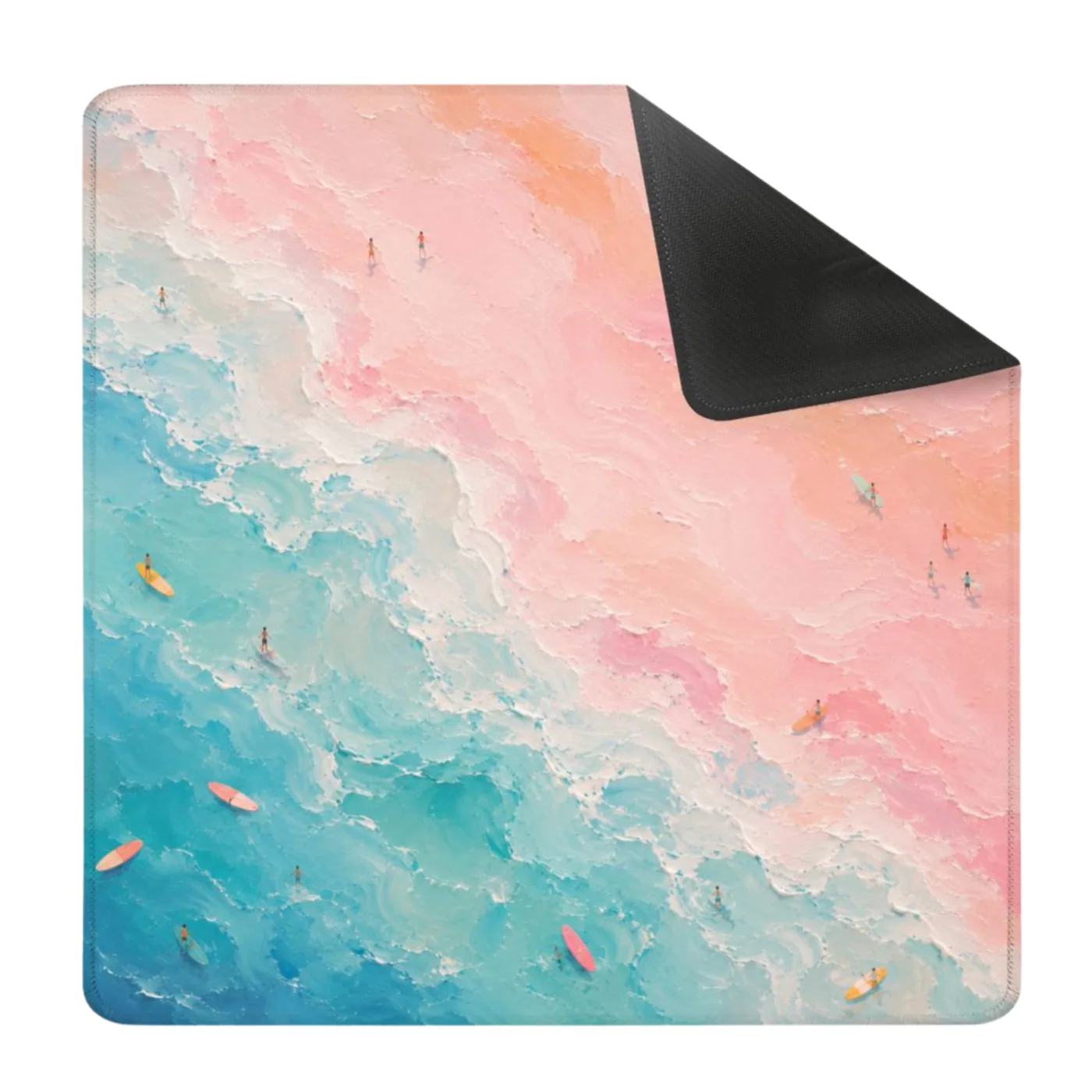 Pastel Coastal Beach Mahjong Mat