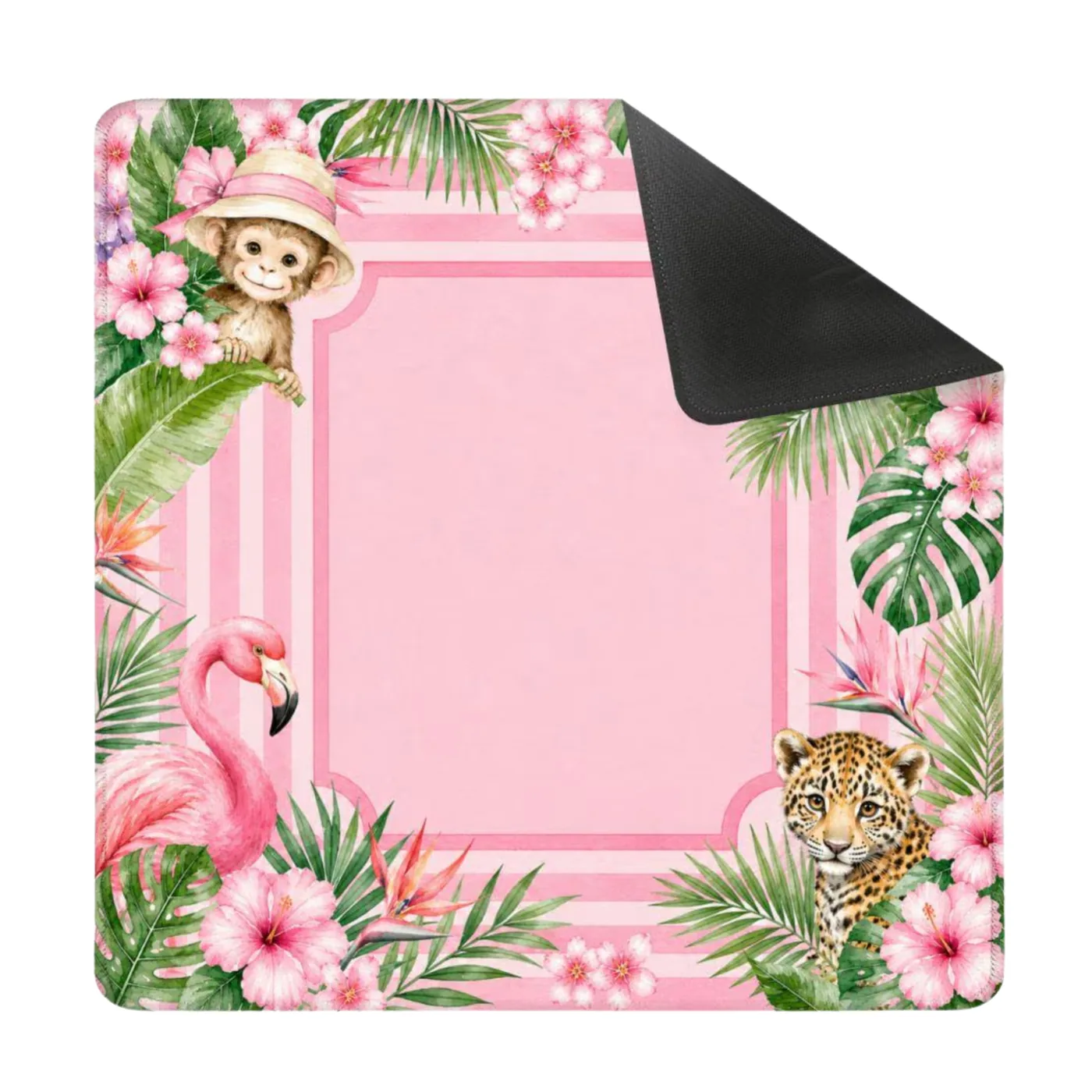 Pink Tropical Mahjong Mat
