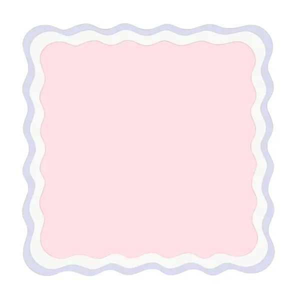 Scalloped Pink and Purple Mahjong Mat