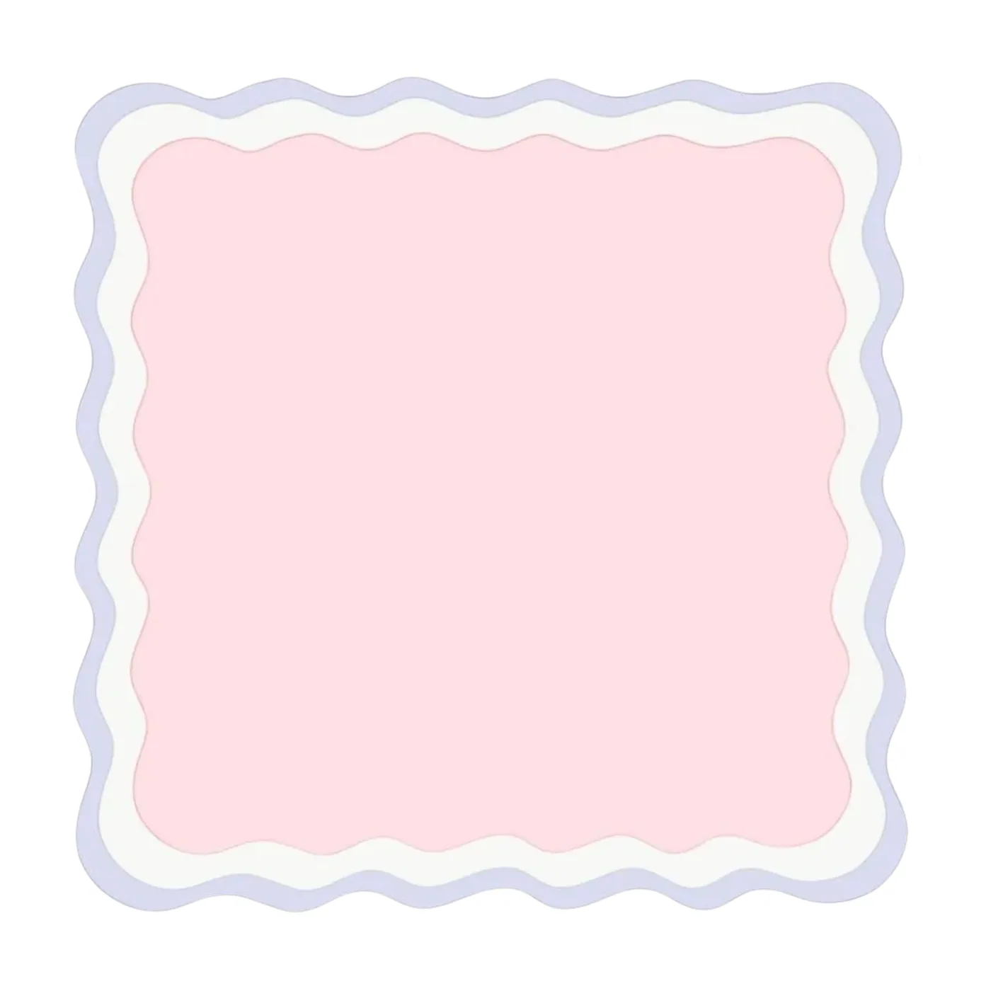 Scalloped Pink and Purple Mahjong Mat