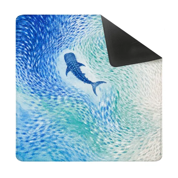 Whale Shark Coastal Square Mahjong Mat