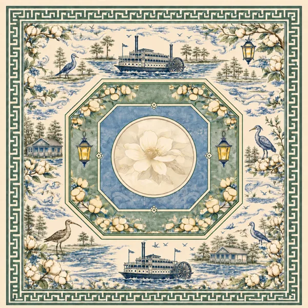 The Mahjestic South Mahjong Mat — Art Edition