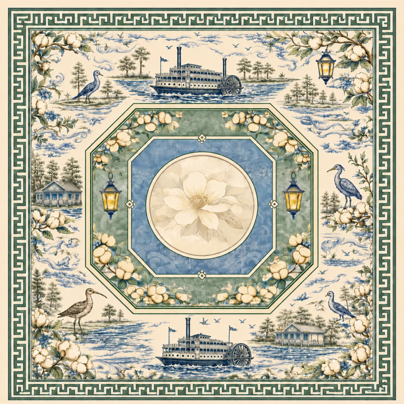 The Mahjestic South Mahjong Mat — Art Edition