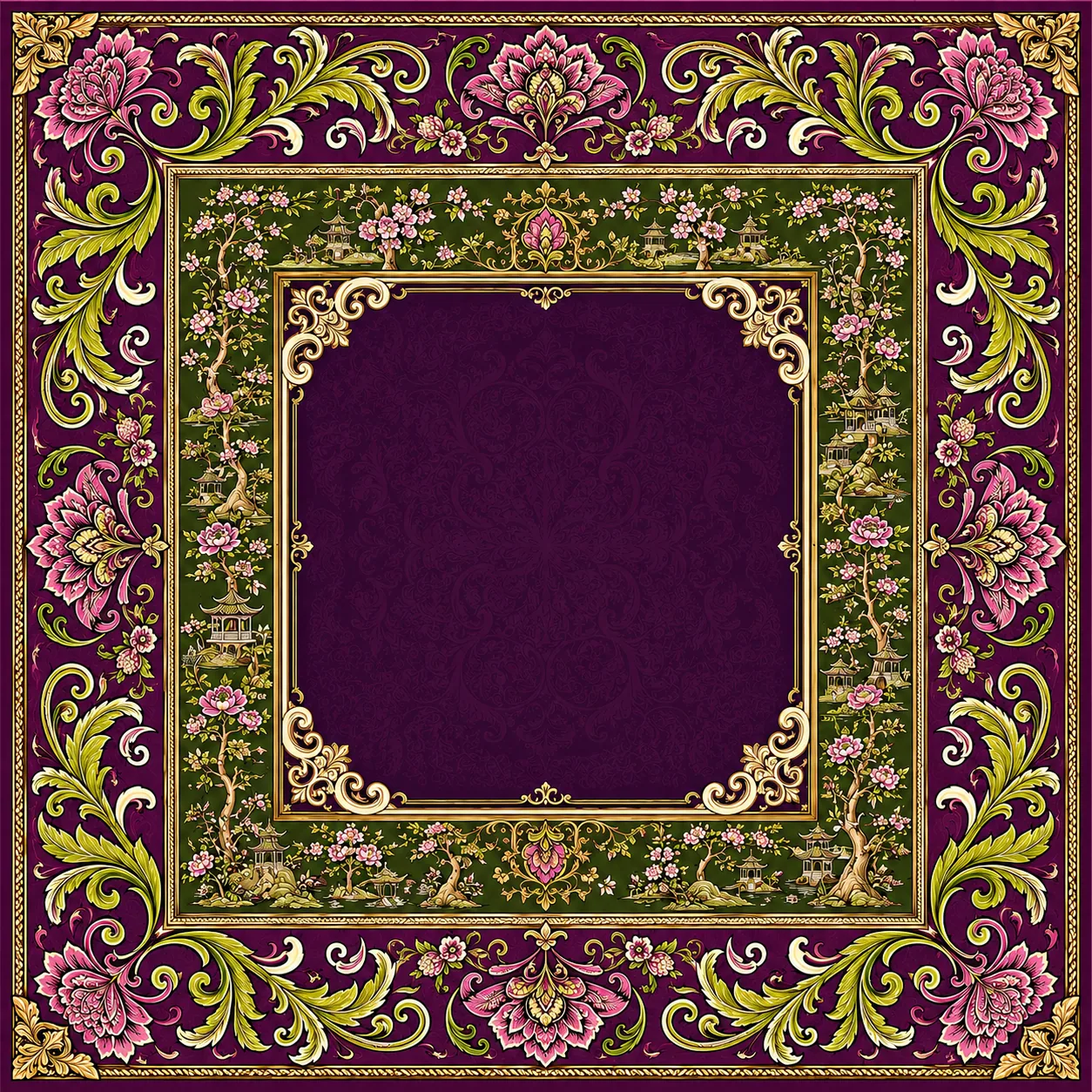 The Empress — Jewel Tone Baroque Mahjong Mat