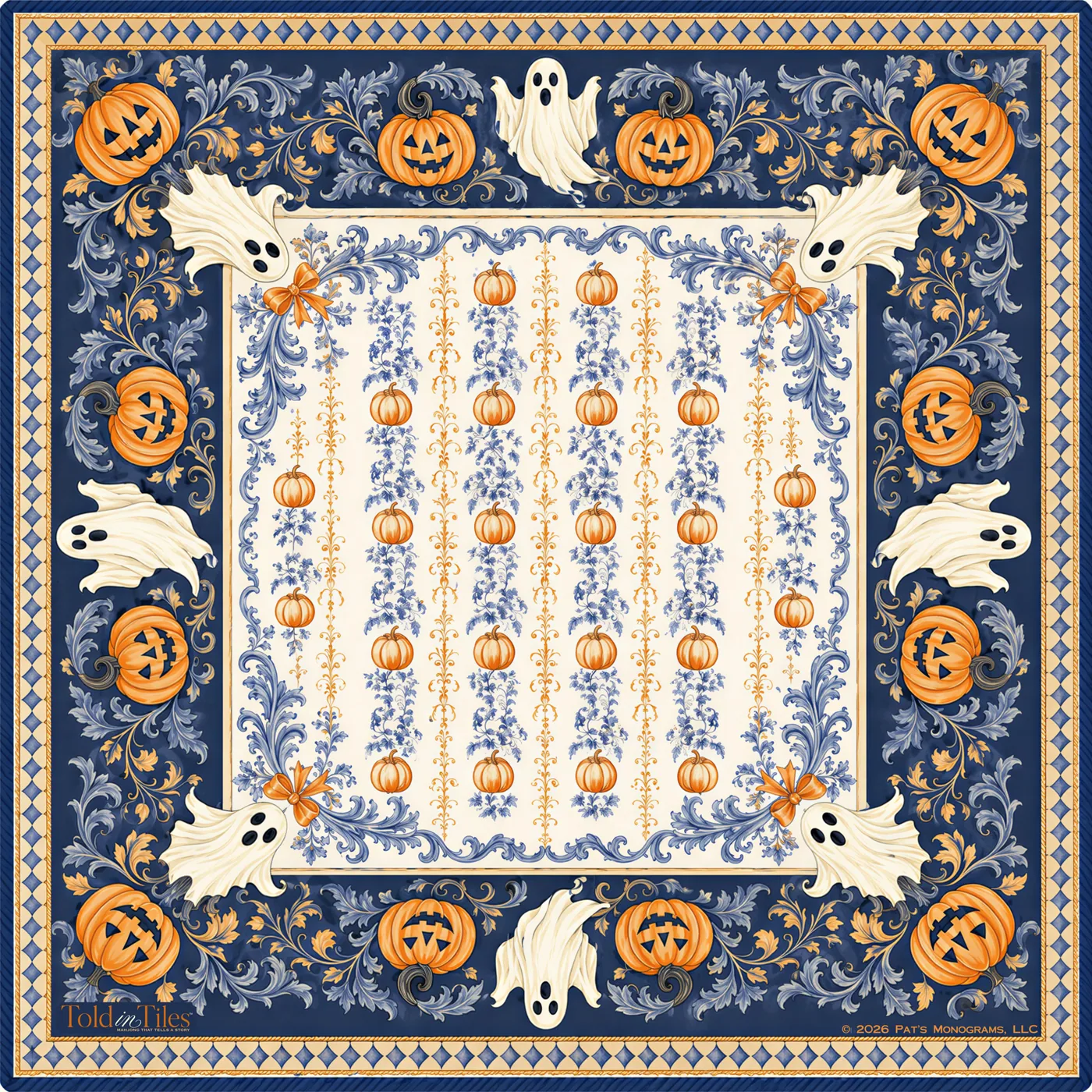 Trick or Tiles Halloween Mahjong Mat