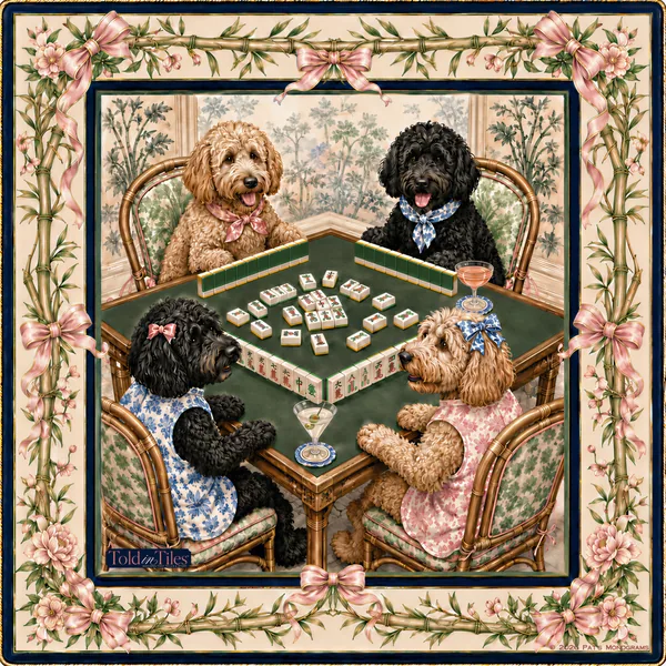 The Doodle Soirée — Doodle Mahjong Mat