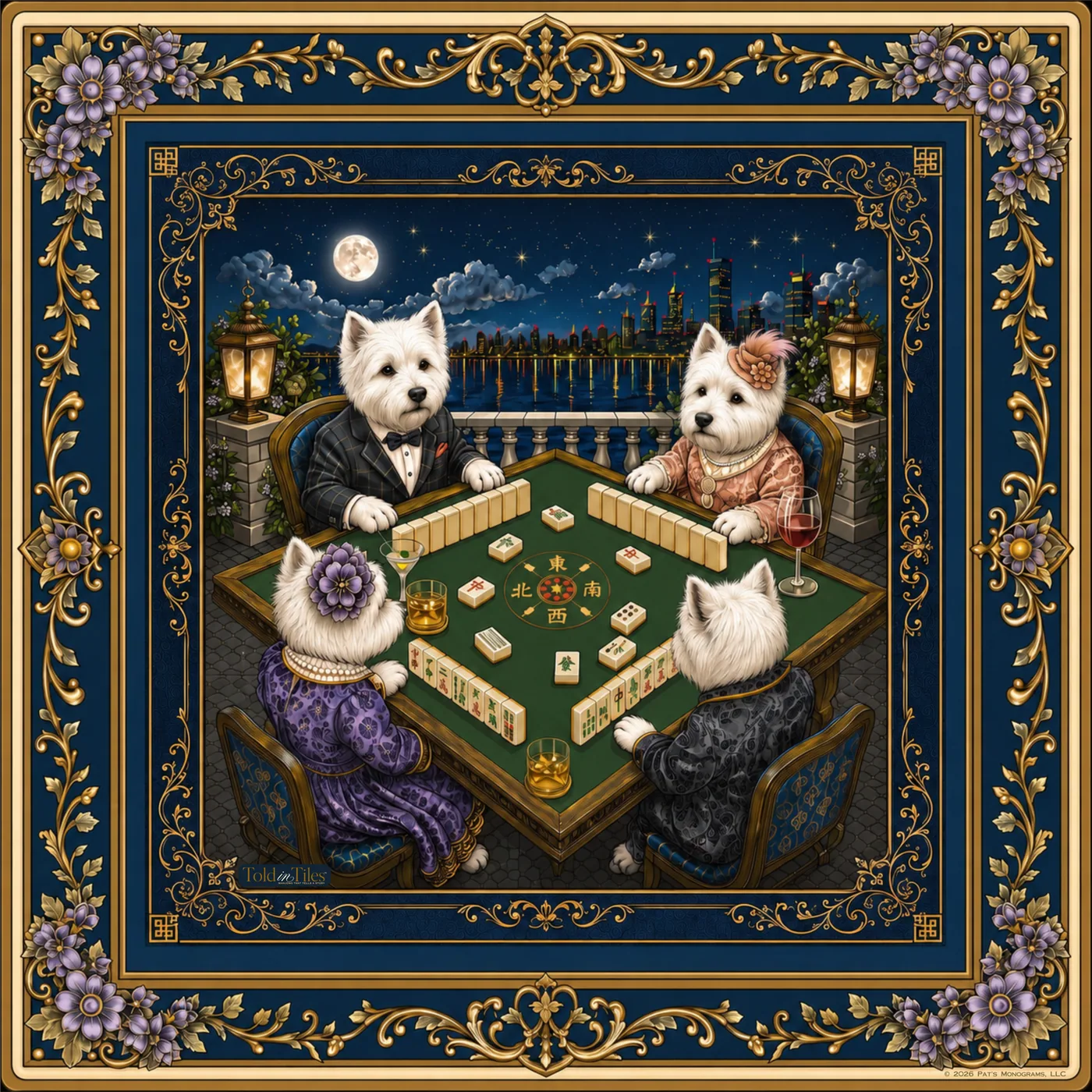 The White Tie Affair Mahjong Mat | Westie