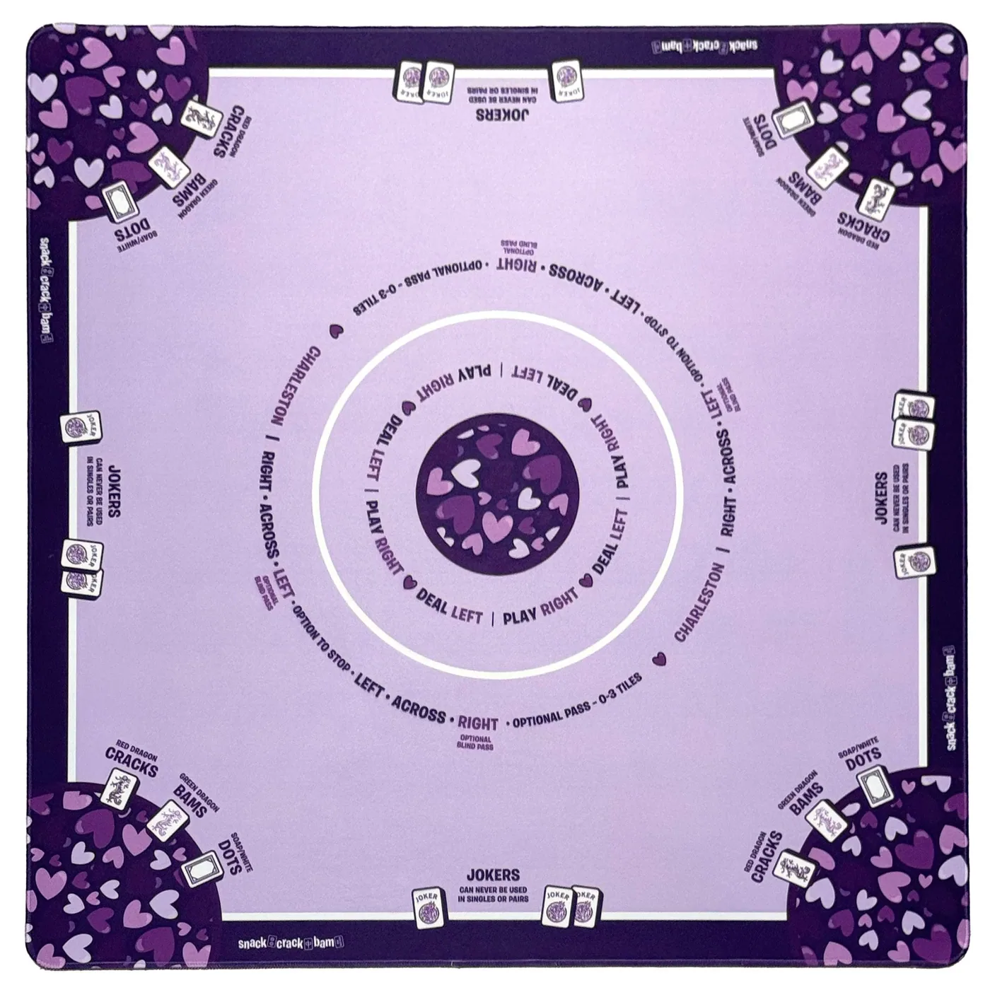 Auntie Marla's Hearts Game Mat