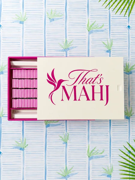 Tropical Mahjong Tiles — On the Go Travel Set — Mystic Purple