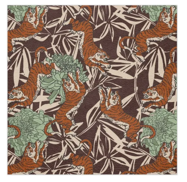 Holli Zollinger Cinnamon Tiger Leatherette Mat — Travel Size