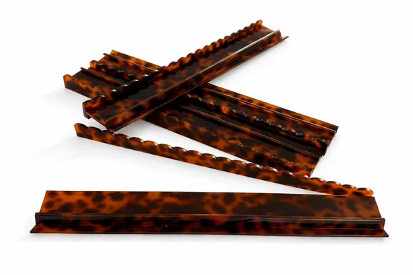19" Scalloped Tortoise Shell Racks & Pushers
