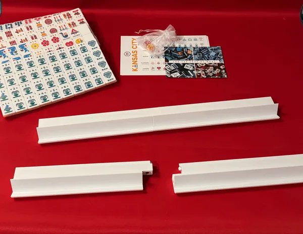 Detachable Mahjong Racks and Detachable Pushers, Set of 4