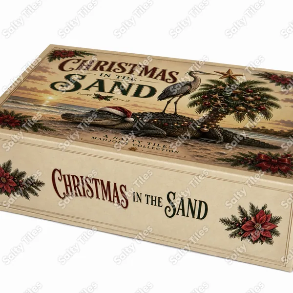 Christmas in the Sand Mahjong Set
