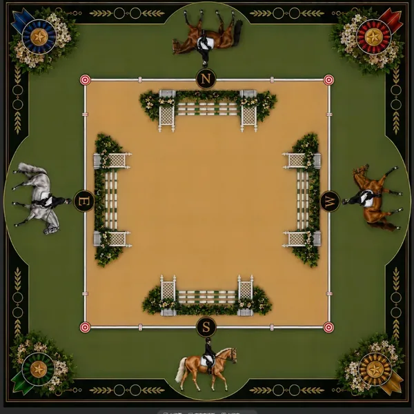Hunter Classic Equestrian Mahjong Mat