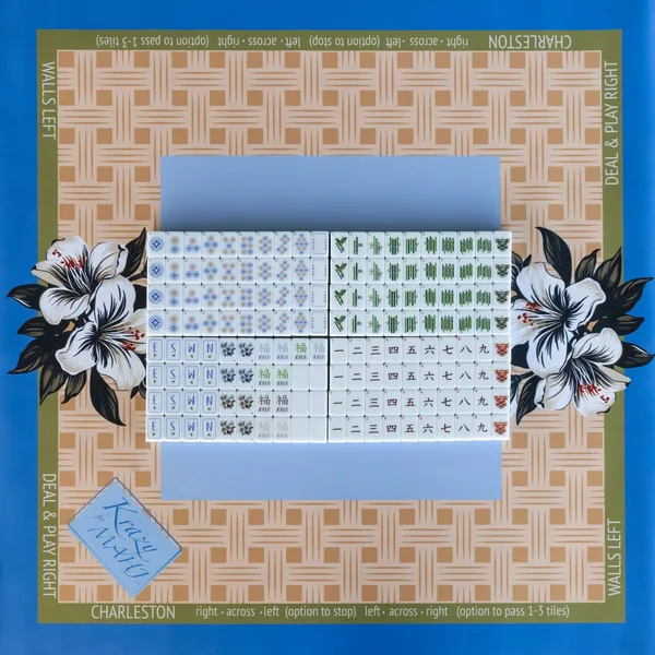 Classic Blue Mahjong Mat