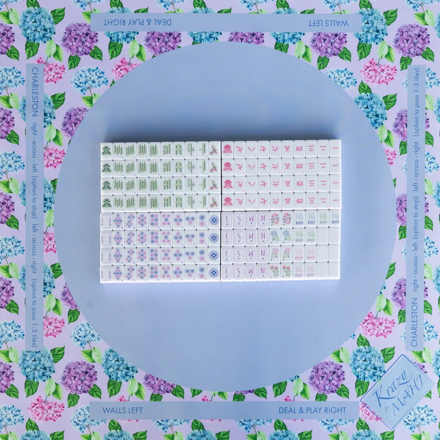 Classic Purple Pastel Mahjong Tiles