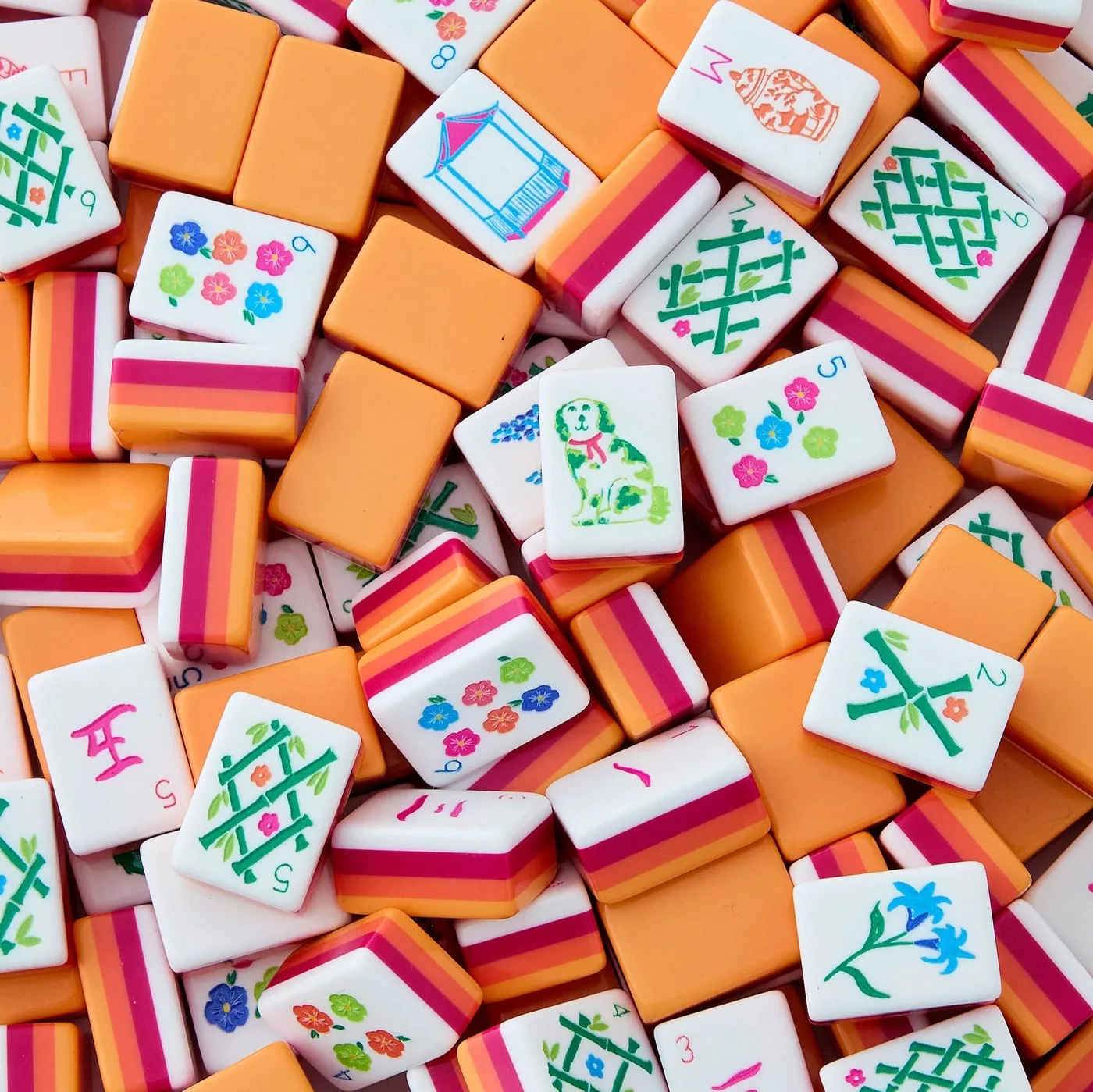 Sunset Tiles Mahjong Set
