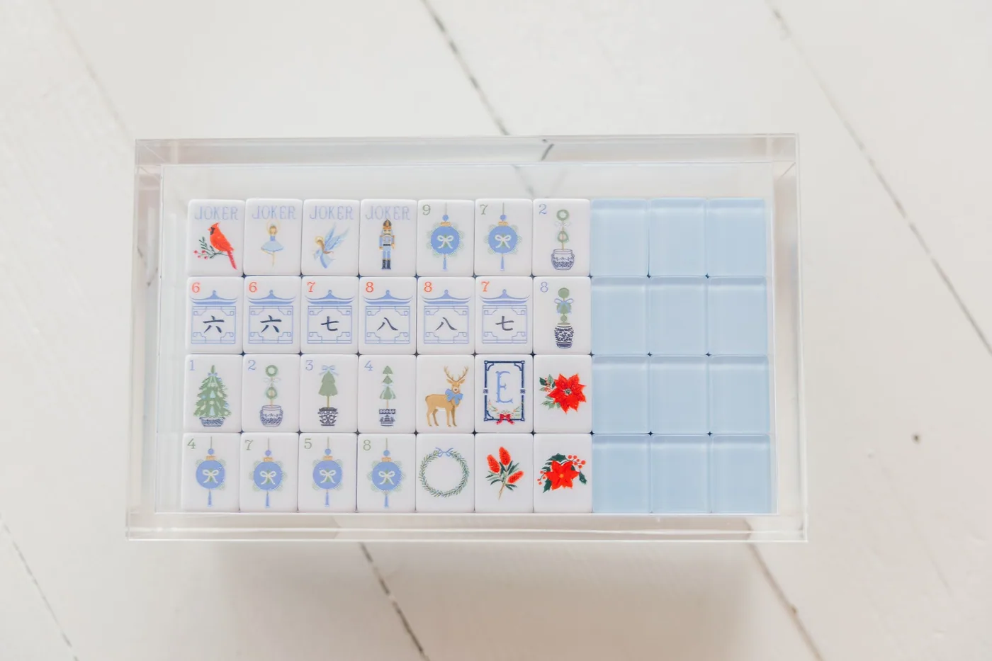 Chinoiserie Cheer Mahjong Tile Set